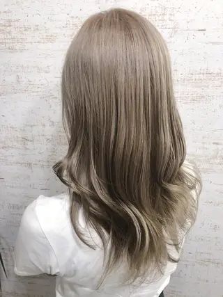 セミロング カラー ケアブリーチ /髪質 改善/古橋圭史郎のヘアスタイル