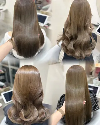 ロング カラー 新宿/韓国ヘア 中明度カラー/かやのヘアスタイル