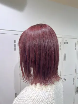 ミディアム カラー 【暖色カラー特化】 中山由梨のヘアスタイル