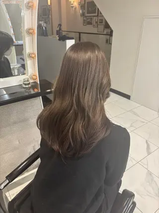 セミロング カラー Halo所属・玖須　綾音 /柔らかい海外ヘア♡のヘアスタイル