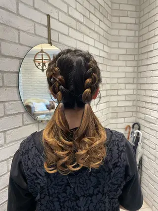 ヘアアレンジ シモカワ マシロのヘアスタイル