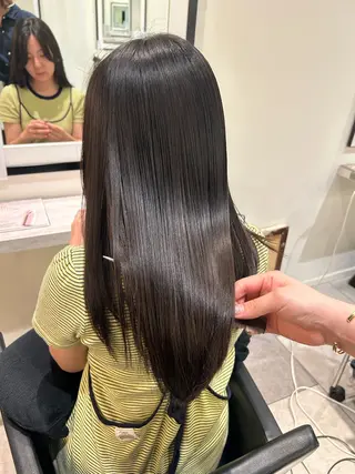 セミロング パーマ 美髪矯正/ 伊藤 更のヘアスタイル