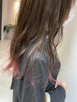 セミロング カラー 🐺ウルフ/レイヤー 似合わせ‎🤍沙羅のヘアスタイル