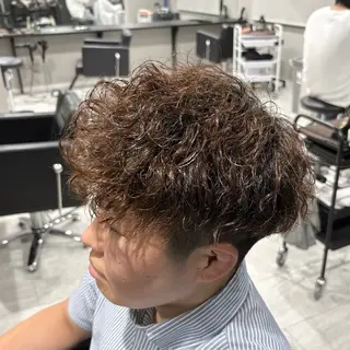 ショート パーマ メンズ B TECH by Zen sly所属・中野 静莉のヘアスタイル