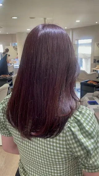 セミロング カラー ayano / 透明感・くすみカラーのヘアスタイル