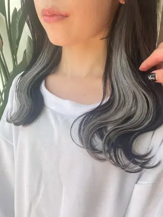 セミロング カラー 【店長】インナー指名 No.1戸塚優思のヘアスタイル