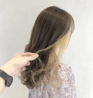 セミロング カラー シールエクステ/渋谷 ／ギャル/LIALAのヘアスタイル