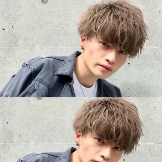 カラー メンズ BABY 艶髪暗髪ヘア💖達人のヘアスタイル