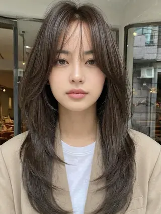 ロング カラー ☁️透明感カラー× レイヤー ☁️ノアのヘアスタイル