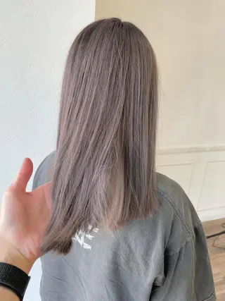 セミロング カラー kahuli  hair Ulu 「カーフリヘアウル」所属・鎗田 健のヘアスタイル