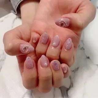 ロング カラー ネイル Q Free nailsのネイルデザイン