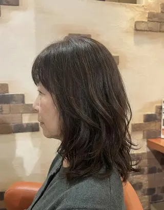 ミディアム カラー flencia 丸 和博｜カットのヘアスタイル