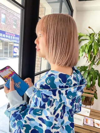 ショート カラー ハイトーンカラー RYUのヘアスタイル