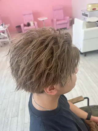 ショート カラー メンズ 野枝 憧太のヘアスタイル