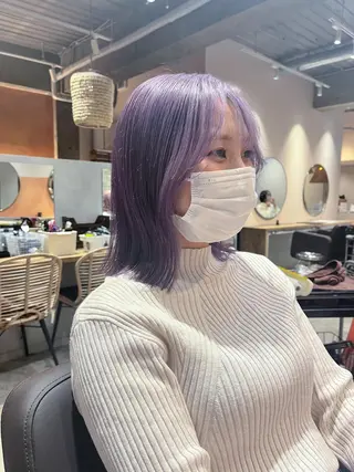 ミディアム 🌈モテ色 村上のぶきのヘアスタイル