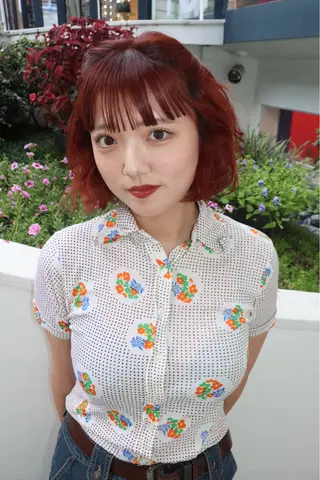 ミディアム カラー ヘアアレンジ @kyoniyy KYONIのヘアスタイル