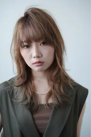 ミディアム カラー 💎髪質改善💎艶髪 💎ブリーチ💎津村のヘアスタイル