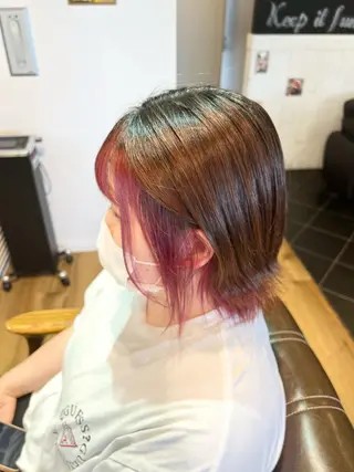 ショート カラー 堀 望美のヘアスタイル