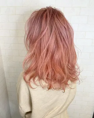 セミロング カラー 神野 雅樹のヘアスタイル