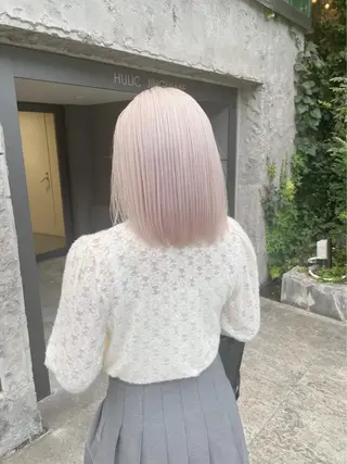 ミディアム カラー ヘアアレンジ 🇰🇷韓国ヘア TAKUMI🐯💎のヘアスタイル