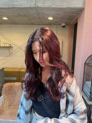 ロング カラー chikashitsu所属・Junmi/ﾁｶｼﾂ /堀江のヘアスタイル