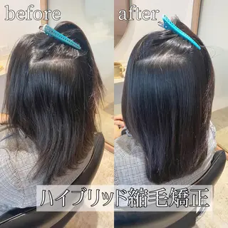 セミロング パーマ ブリーチ縮毛矯正/ デサキ ショウヘイのヘアスタイル