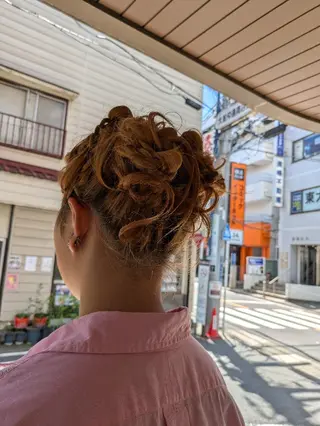 ヘアアレンジ 大人女性カット/ヘア セット✨️片本🌸のヘアスタイル