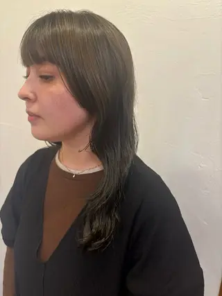 ロング カラー パーマ 洋平／ボブ🆗 似合わせカット🫧のヘアスタイル