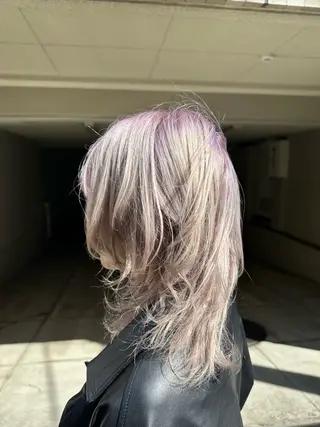 ミディアム カラー ‪❥ブリーチ💗 MIKUのヘアスタイル