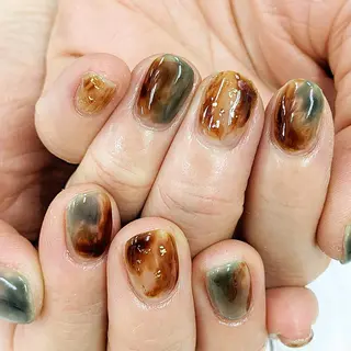 ショート ネイル リラネイル Aikenのネイルデザイン