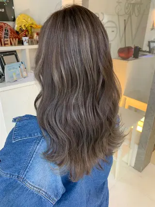 セミロング カラー 渡辺 健太のヘアスタイル