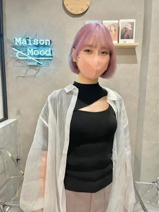 ショート カラー 長谷川 湧のヘアスタイル