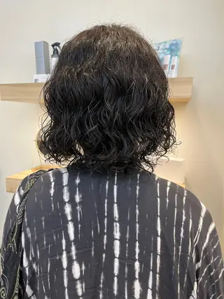 パーマ メンズ 暖色カラー🍒スパ/ canna‎🤍のヘアスタイル