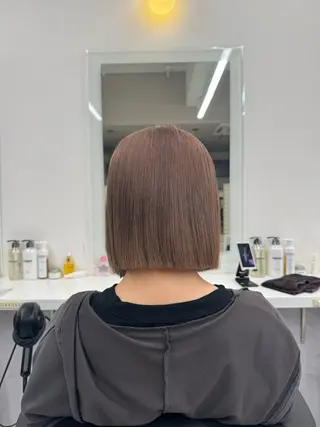 ショート カラー ヘアアレンジ flammeum所属・ハイトーン/ボブ /misakiのヘアスタイル