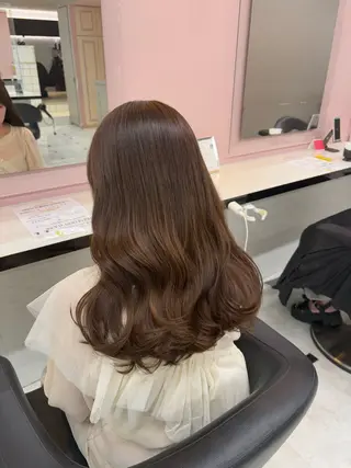 ロング カラー 透明感ベージュカラー 🪞上野🪞AIのヘアスタイル