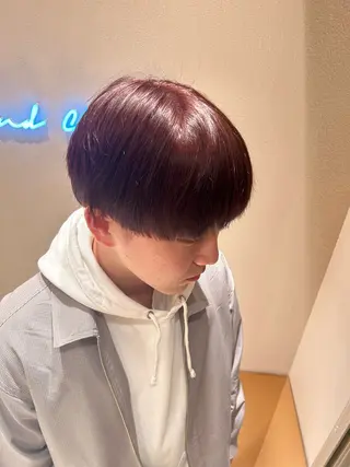 カラー メンズ 暖色カラ-ෆ˚顔周り 🎀ོ白岩亜実🎀ོのヘアスタイル