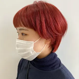 ショート カラー レイヤー/ハイトーン 🧸SENAのヘアスタイル