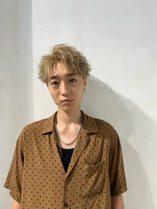 ショート カラー メンズ Alo所属・💥メンズパーマ /表参道/モント💥のヘアスタイル