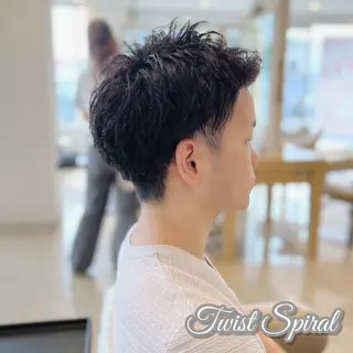 ショート パーマ メンズ Ash宮前平店 鈴木和也のヘアスタイル