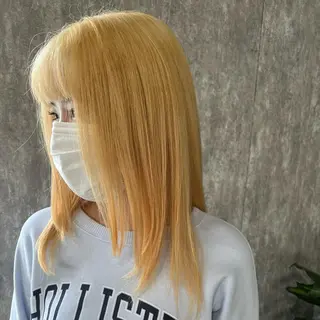 ロング カラー ヘアアレンジ TIDEHAIR SHIHOのヘアスタイル