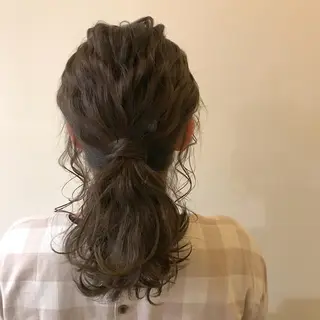 ミディアム カラー ヘアアレンジ 【豊橋・美容室】KIHACO豊橋店所属・【豊橋・美容室】 廣田健一のヘアスタイル