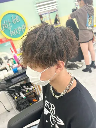 ショート パーマ メンズ 韓国レイヤーカット /REIのヘアスタイル