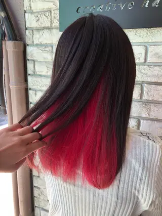 セミロング 工藤 綾華のヘアスタイル