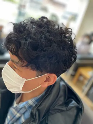 パーマ メンズ ⚜️志村 哲也⚜️のヘアスタイル