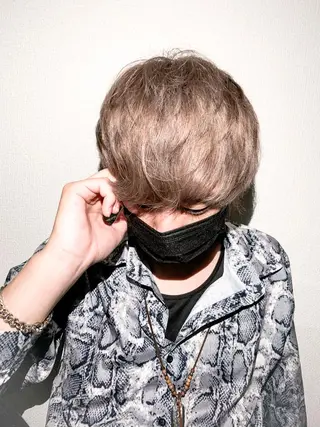 ショート カラー メンズ 🔷横浜1のパーマ 職人🔷将太郎のヘアスタイル