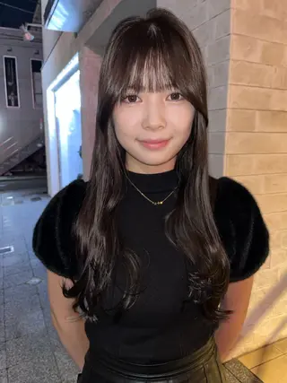 セミロング カラー 赤み消しカラー / ヨシダトモキのヘアスタイル