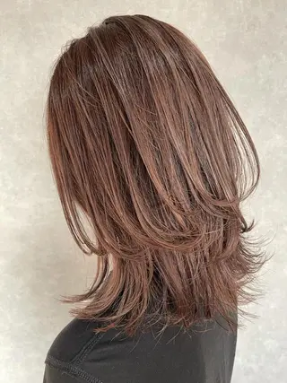 ミディアム カラー mood tatemachiのヘアスタイル