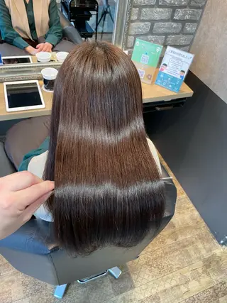 ロング 西中島/ハイトーン カラー/西山昇汰のヘアスタイル