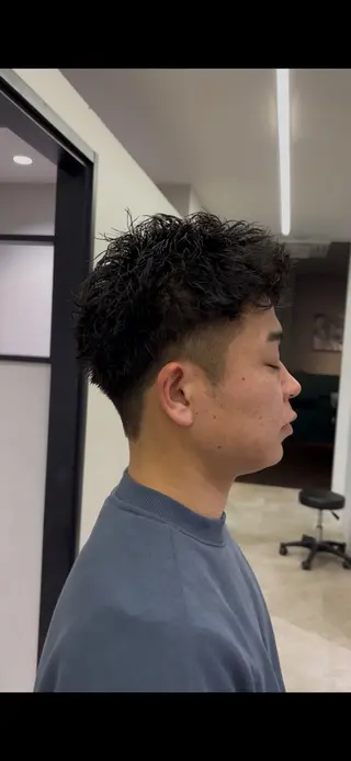 パーマ メンズ 平日モデル価格あり メンズ人気/水橋柊太のヘアスタイル