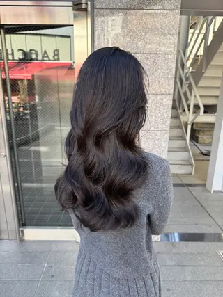 ロング パーマ ⭐️コテ巻き風パーマ 髪質改善/タナカのヘアスタイル